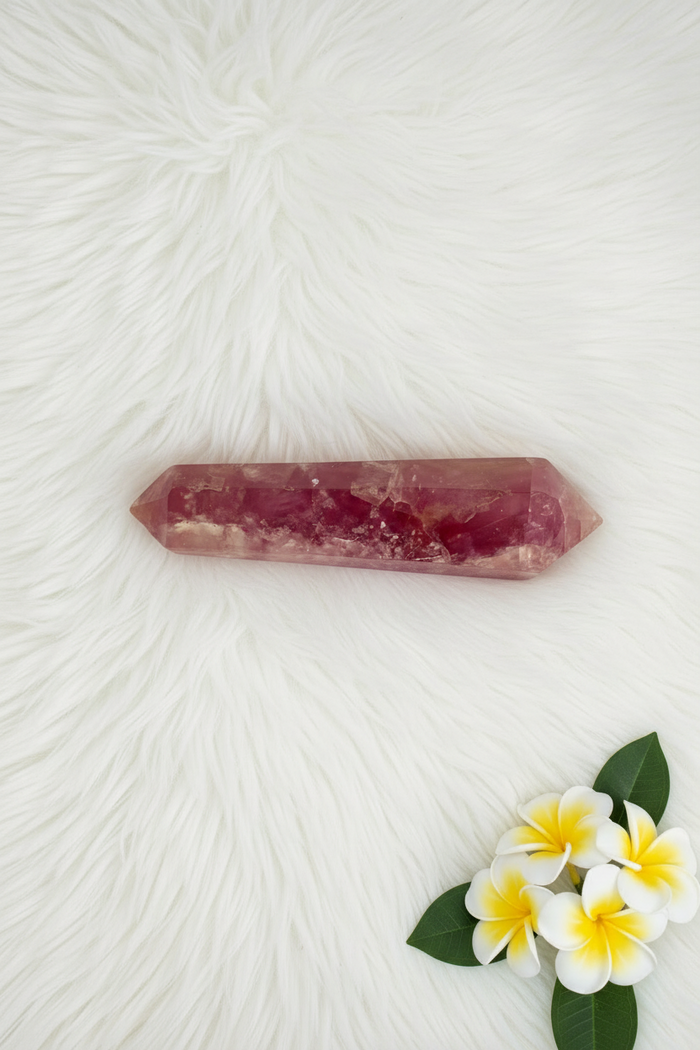 Double Terminated Fluorite Gemstone Wand - Connie’s Crystals 