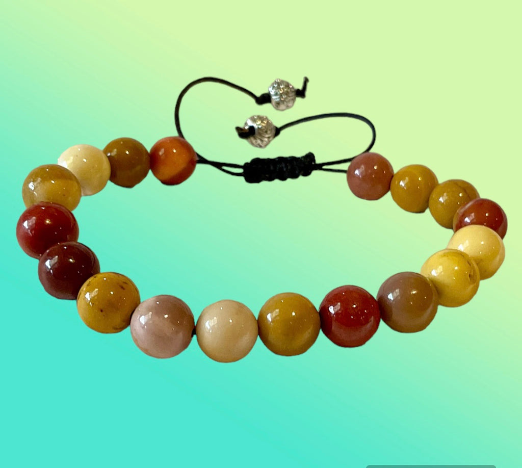 Mookaite Jasper Handmade Adjustable Bracelet - Connie’s Crystals 