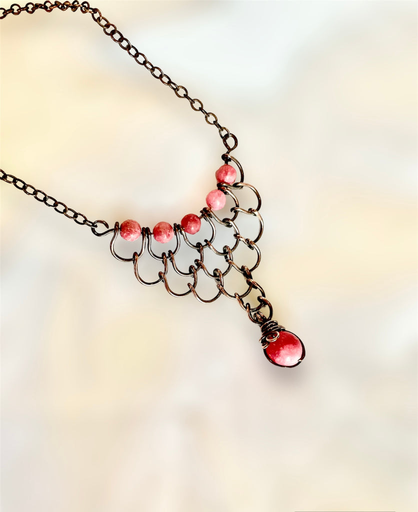 Rhodochrosite Handcrafted Necklace - Connie’s Crystals 