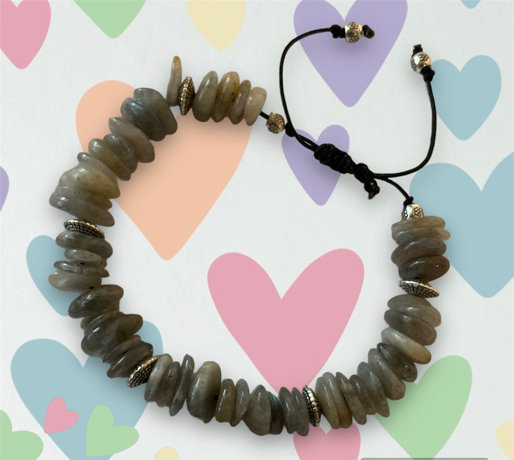 Labradorite Gemstone Handmade Bracelet - Connie’s Crystals 