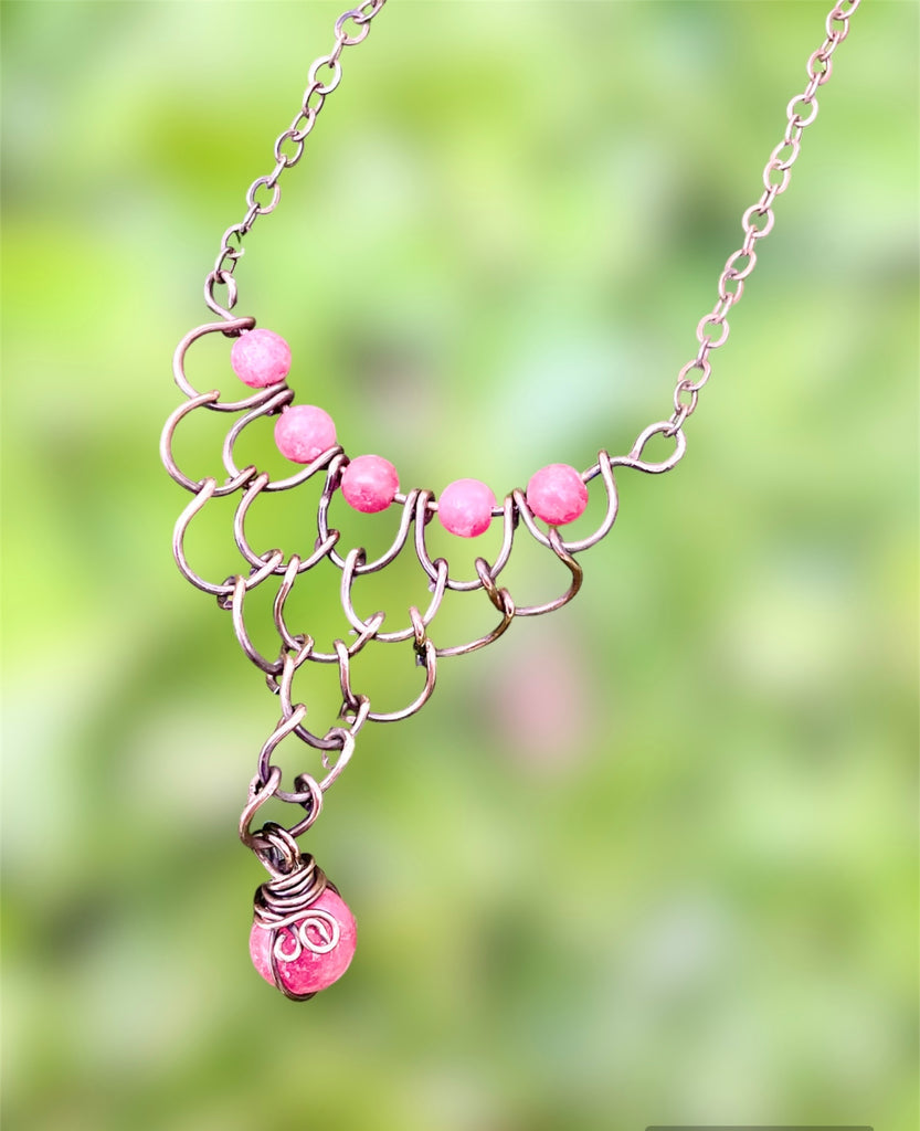 Rhodochrosite Handcrafted Necklace - Connie’s Crystals 