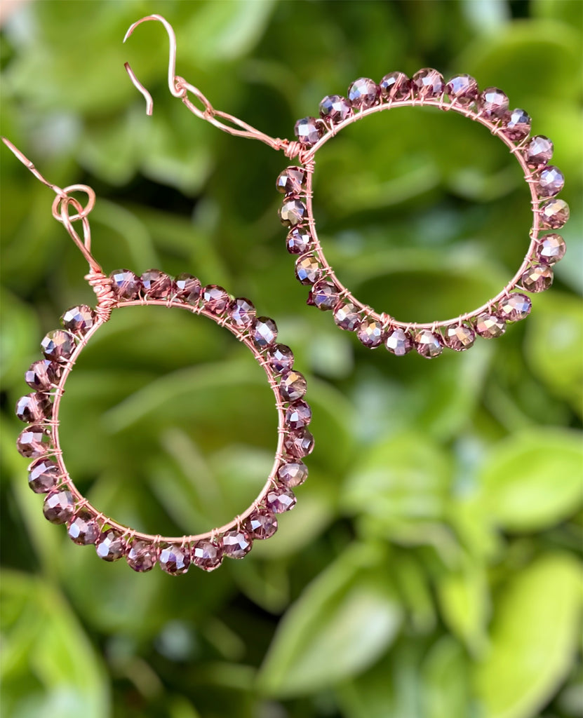 Crystal Hoop Earrings - Connie’s Crystals 
