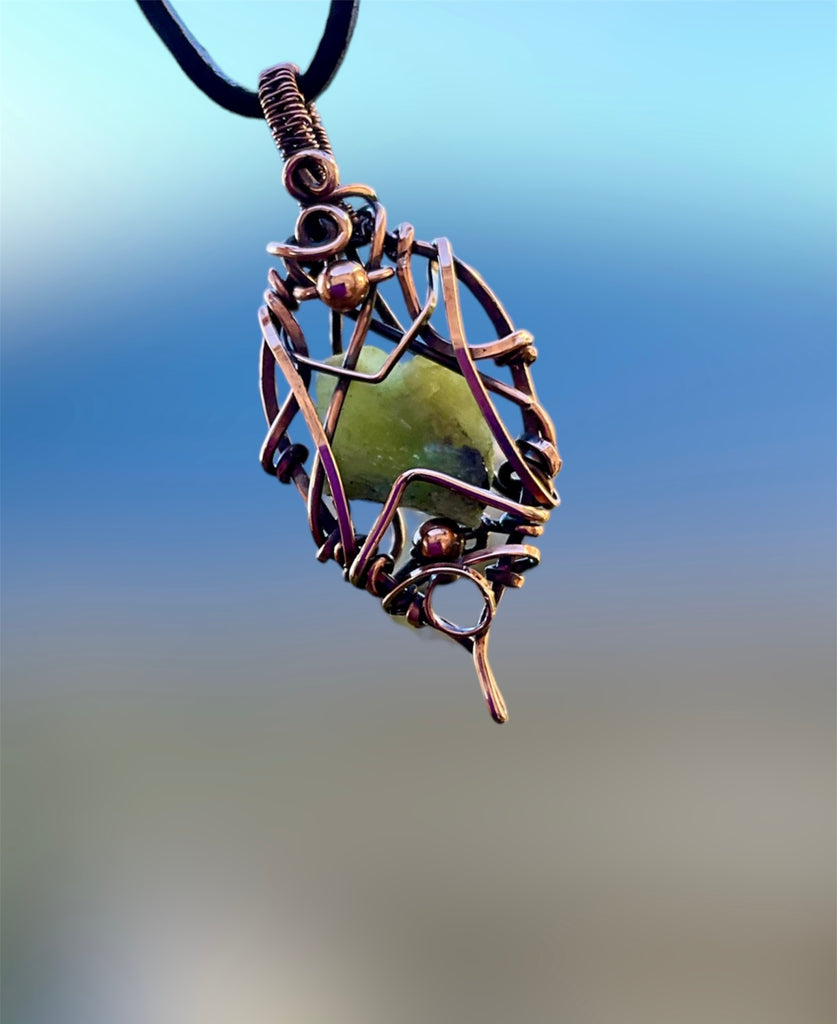 Peridot Wire Wrapped Pendant - Connie’s Crystals 