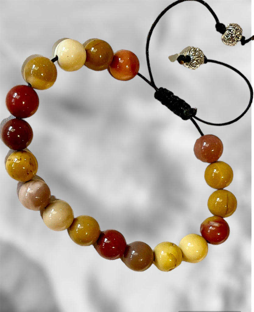 Mookaite Jasper Handmade Adjustable Bracelet - Connie’s Crystals 