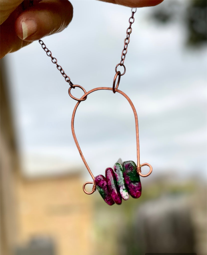Ruby In Zoicite Pendant Necklace - Connie’s Crystals 