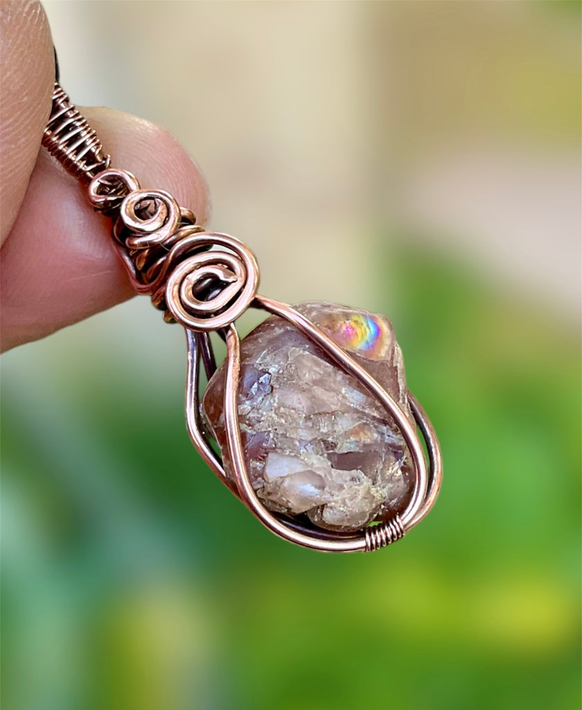 Zircon Wire Wrapped Pendant - Connie’s Crystals 