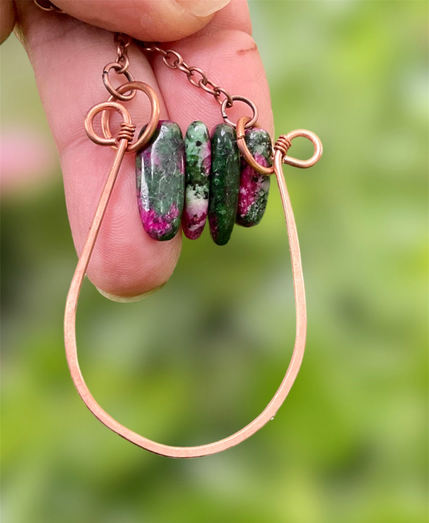 Ruby In Zoicite Pendant Necklace - Connie’s Crystals 