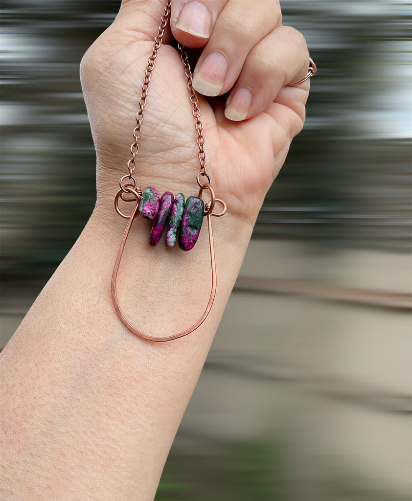 Ruby In Zoicite Pendant Necklace - Connie’s Crystals 