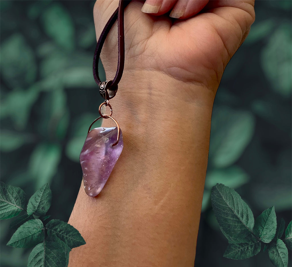 Amethyst Natural Pendant - Connie’s Crystals 