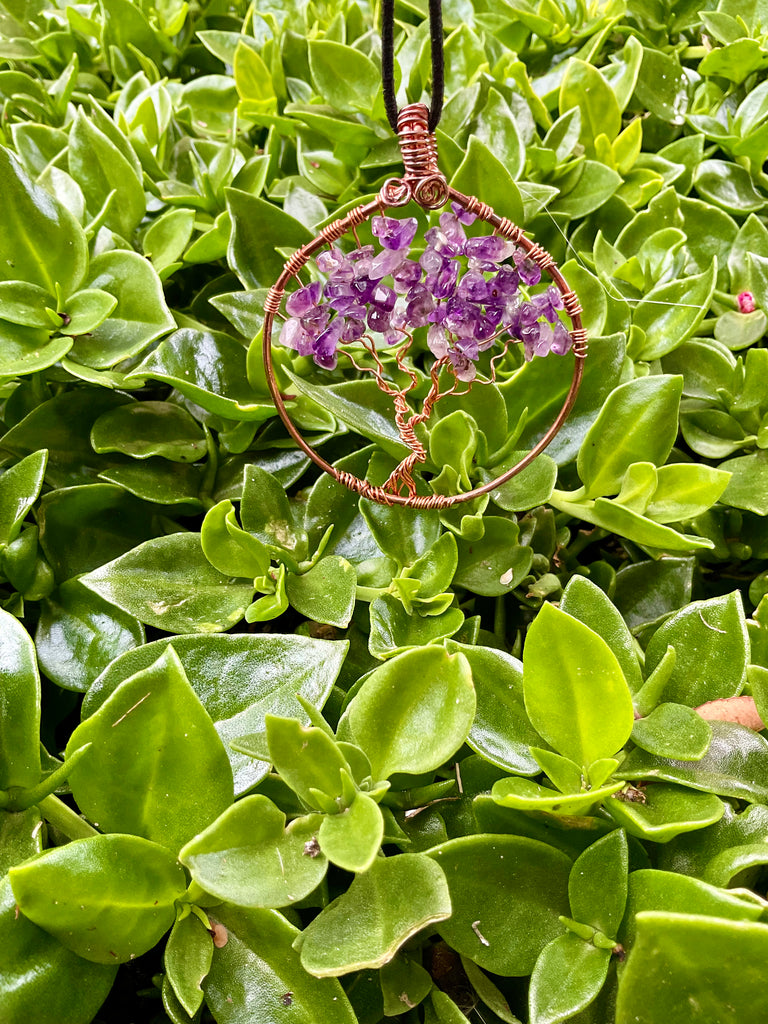 Amethyst Tree Of Life Pendant - Connie’s Crystals 