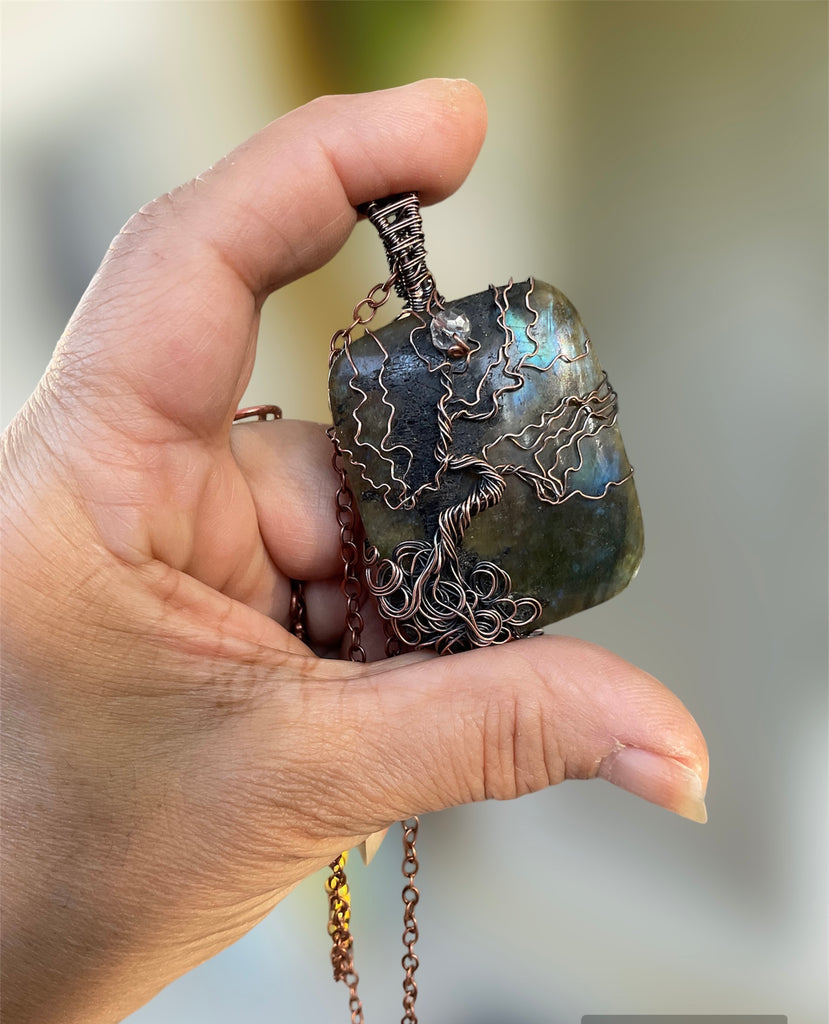 Labradorite Tree Of Life Pendant - Connie’s Crystals 