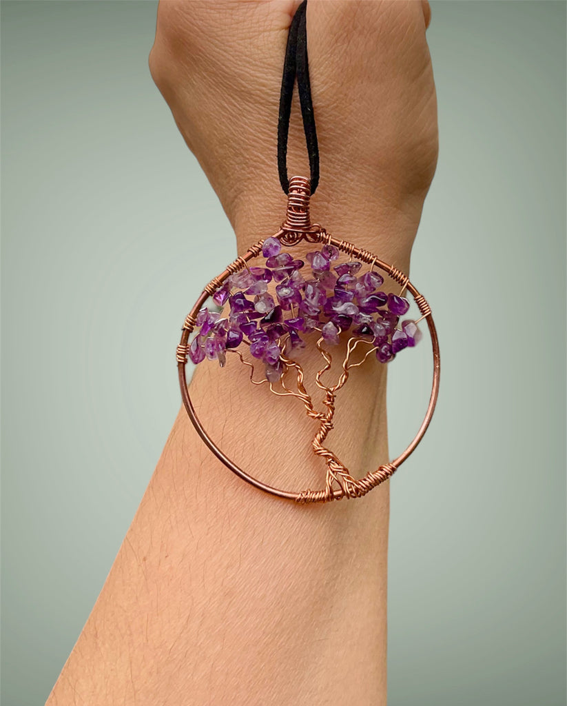 Amethyst Tree Of Life Pendant - Connie’s Crystals 