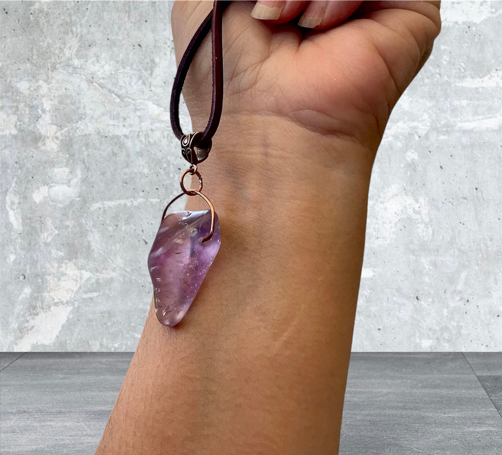 Amethyst Natural Pendant - Connie’s Crystals 