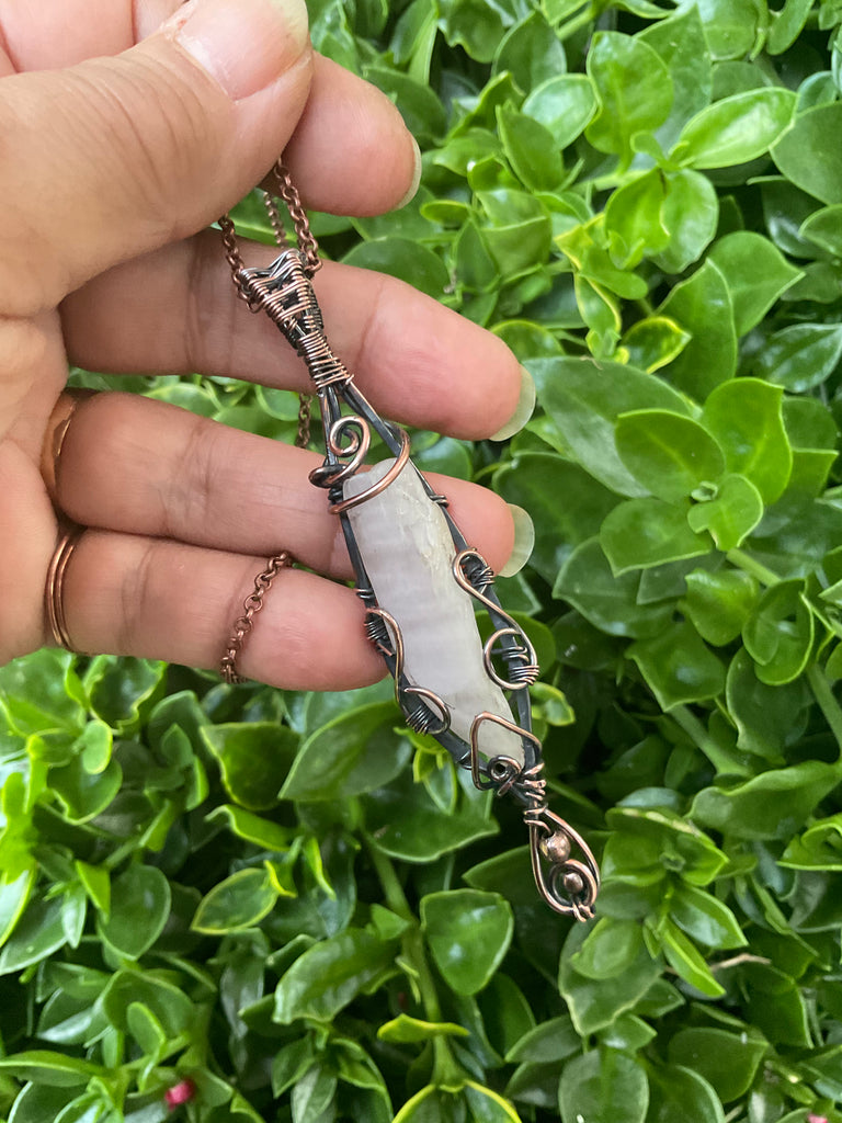 Pink Kunzite Wire Wrapped Pendant - Connie’s Crystals 