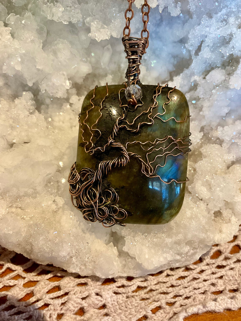 Labradorite Tree Of Life Pendant - Connie’s Crystals 