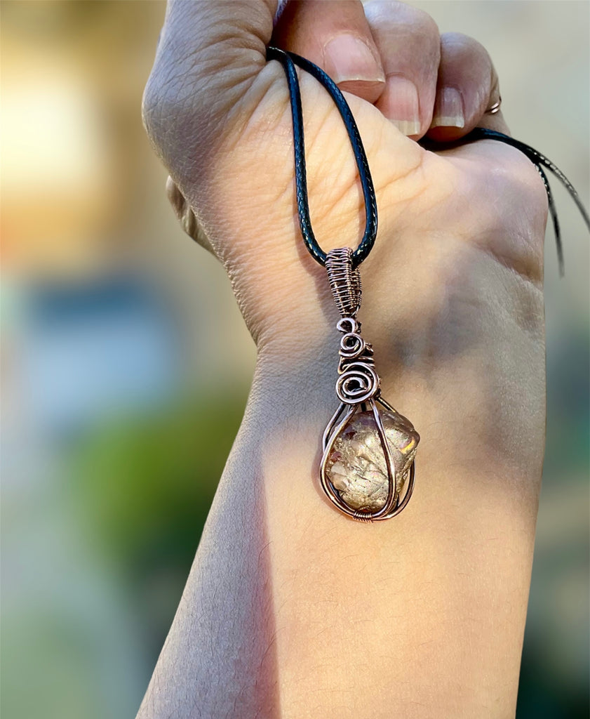 Zircon Wire Wrapped Pendant - Connie’s Crystals 