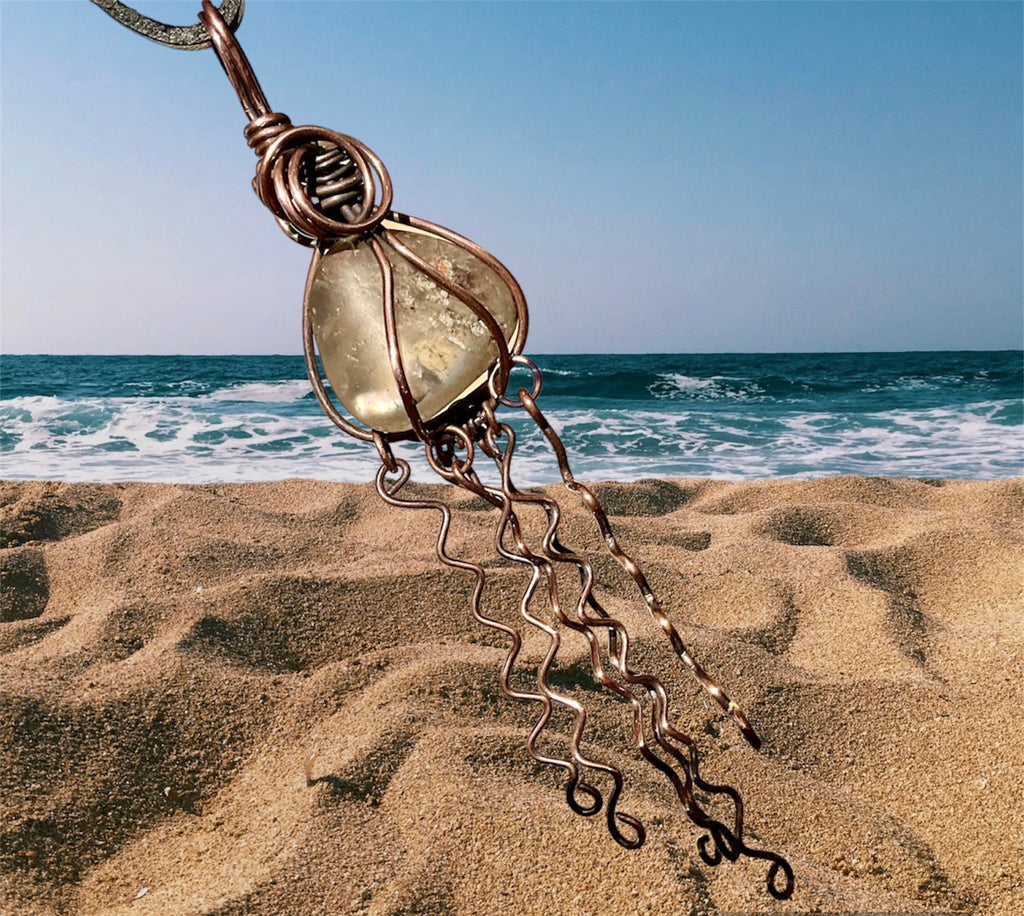 Quartz Crystal Jellyfish Pendant - Connie’s Crystals 
