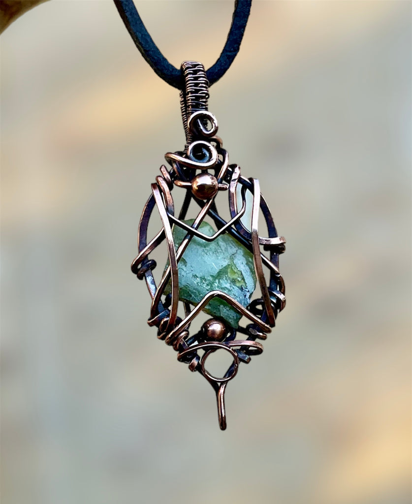 Peridot Wire Wrapped Pendant - Connie’s Crystals 