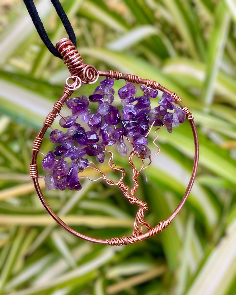 Amethyst Tree Of Life Pendant - Connie’s Crystals 