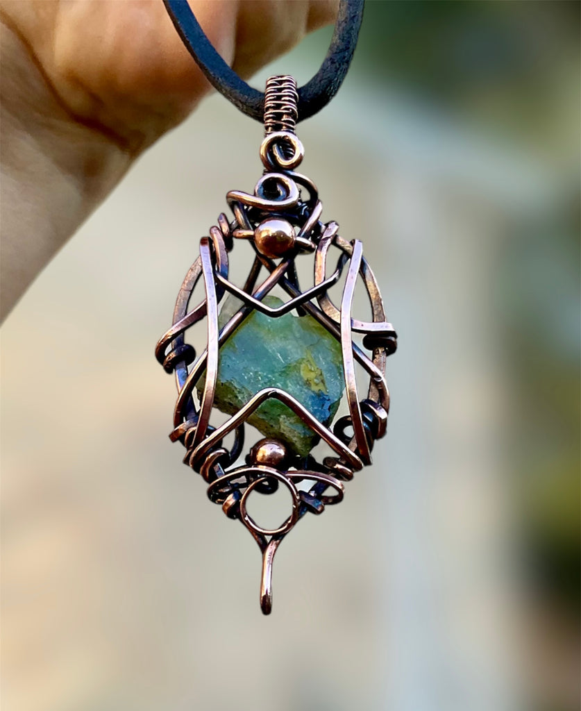 Peridot Wire Wrapped Pendant - Connie’s Crystals 