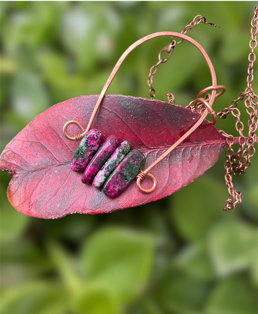 Ruby In Zoicite Pendant Necklace - Connie’s Crystals 