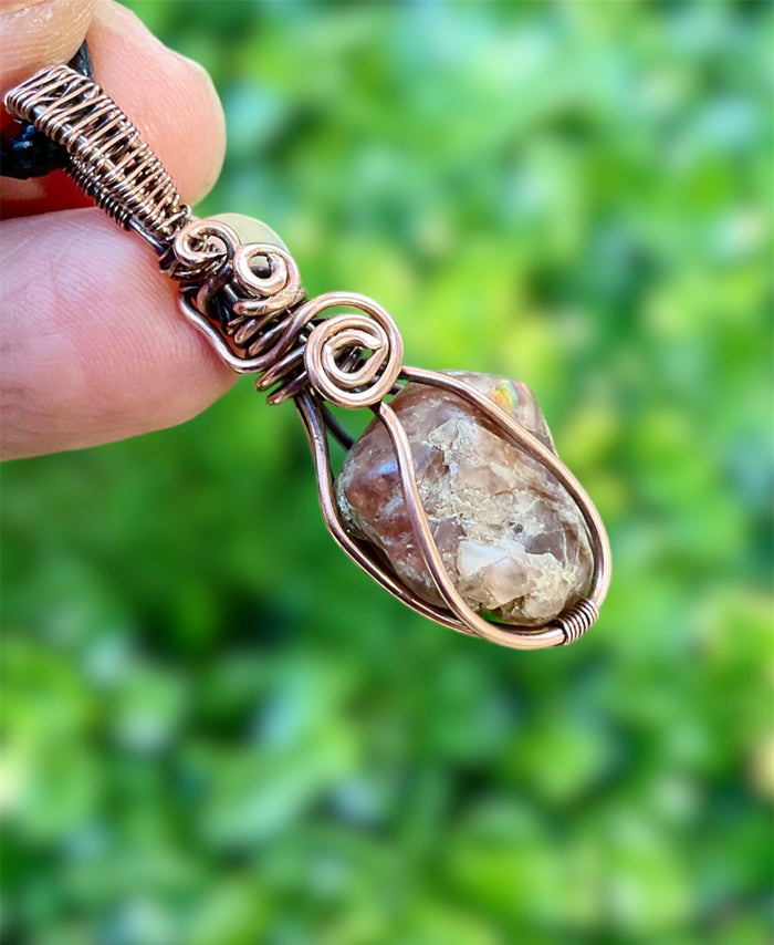 Zircon Wire Wrapped Pendant - Connie’s Crystals 