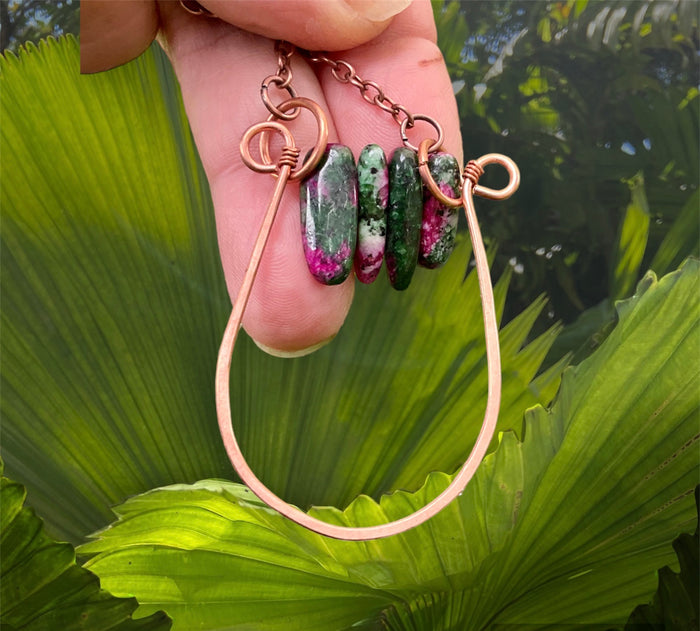 Ruby In Zoicite Pendant Necklace - Connie’s Crystals 
