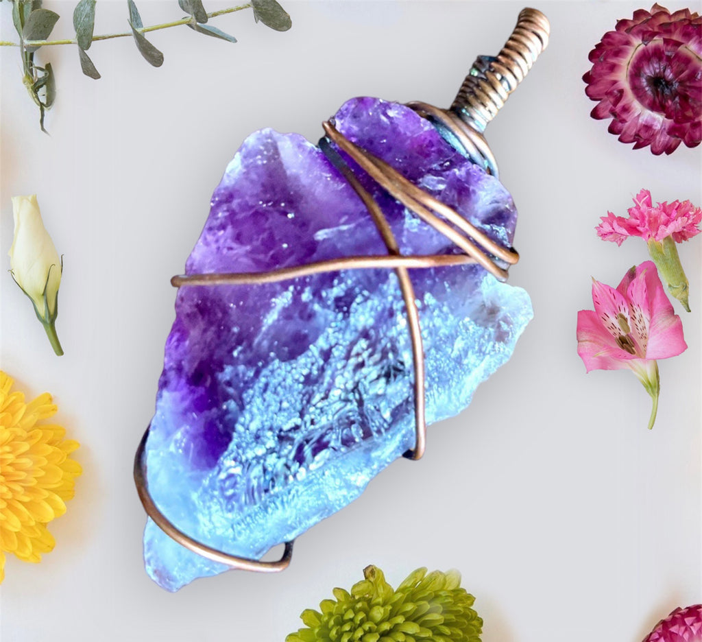 Chevron Amethyst Arrow Point - Connie’s Crystals 