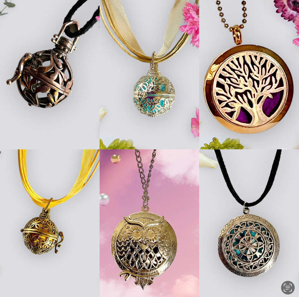 Aromatherapy Locket Pendants - Connie’s Crystals 