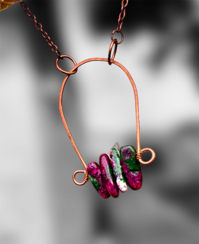 Ruby In Zoicite Pendant Necklace - Connie’s Crystals 