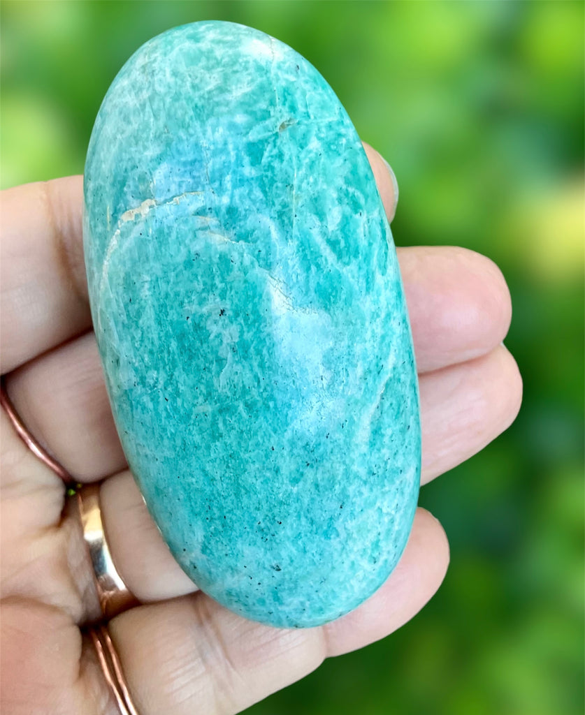 Amazonite Palm Stone - Connie’s Crystals 
