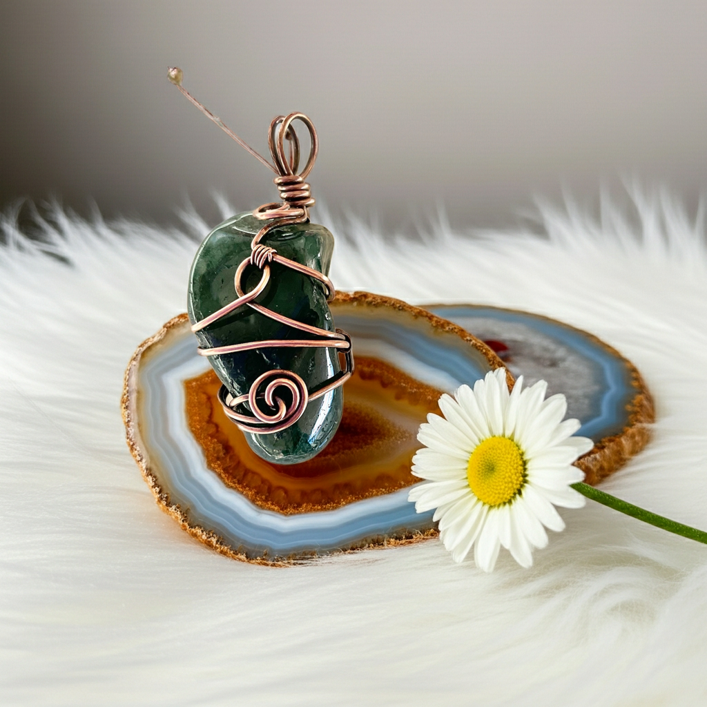 Green Moss Agate - Connie’s Crystals 
