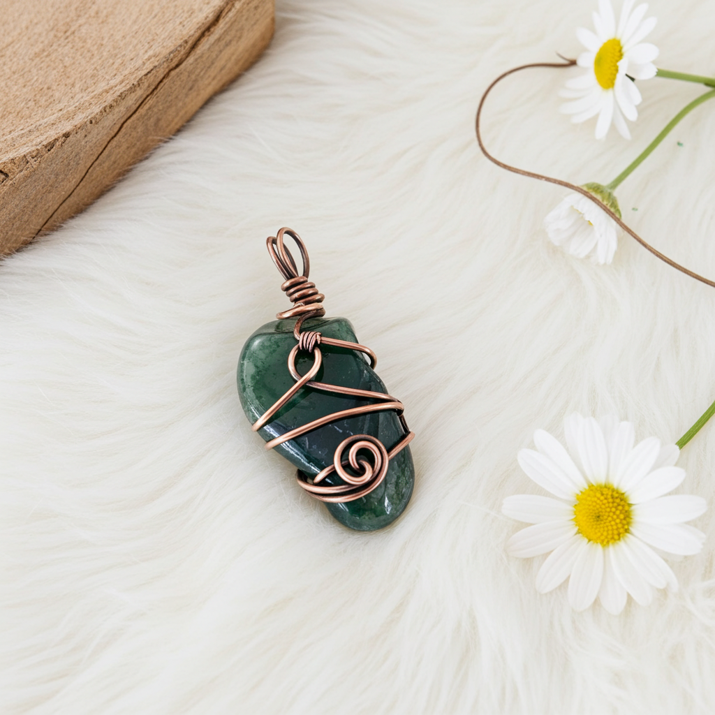 Green Moss Agate - Connie’s Crystals 