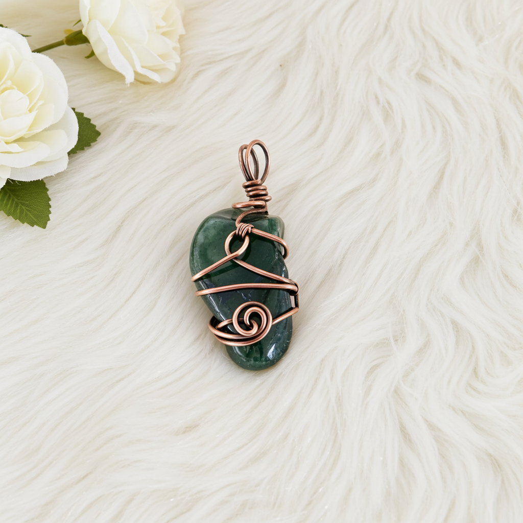 Green Moss Agate - Connie’s Crystals 