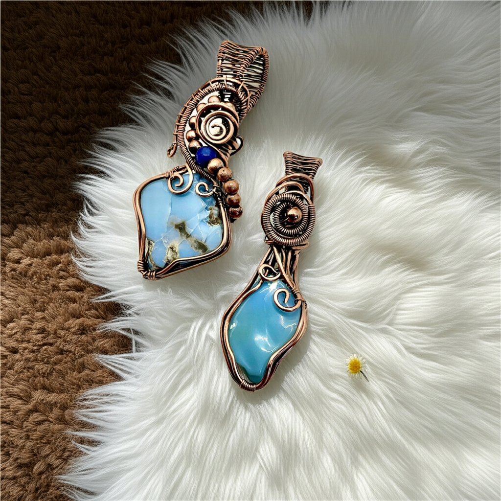 Blue Opal Pendants - Connie’s Crystals 