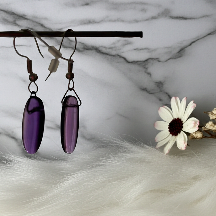 Amethyst Earrings - Connie’s Crystals 