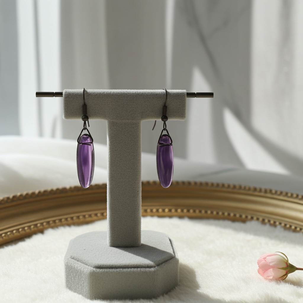 Amethyst Earrings - Connie’s Crystals 