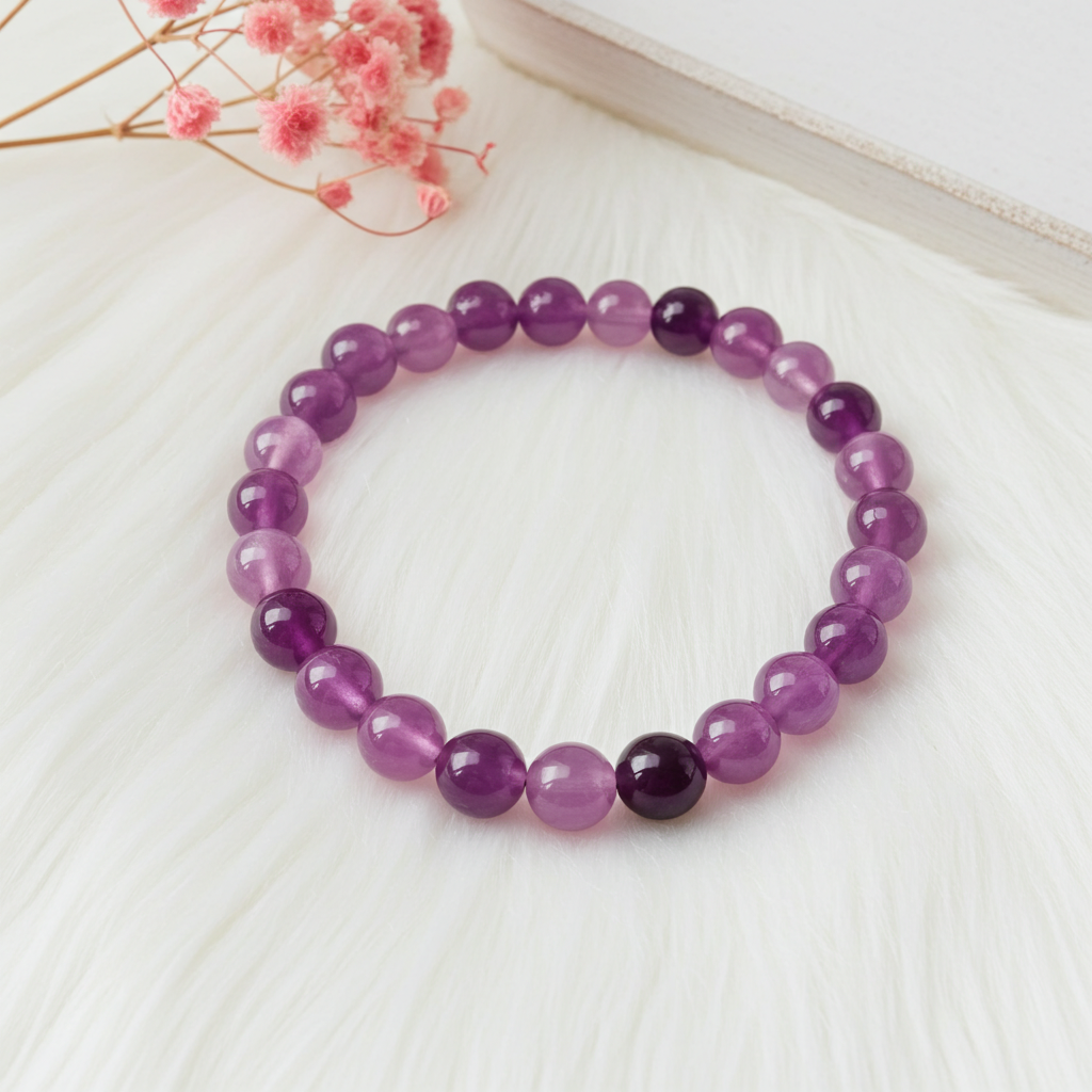 Amethyst Stretch Bracelet – Calming Energy & Inner Peace