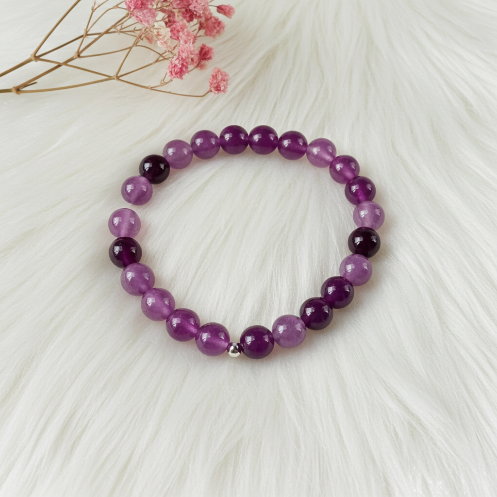 Amethyst Stretch Bracelet – Calming Energy & Inner Peace