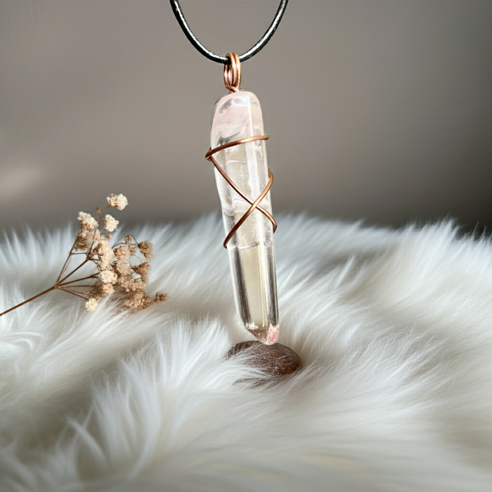 Lepidocrocite Natural Quartz Crystal Point - Connie’s Crystals 