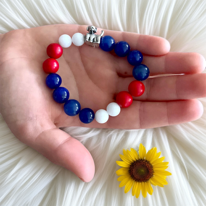Football Theme - Gemstone Bracelet - Connie’s Crystals 