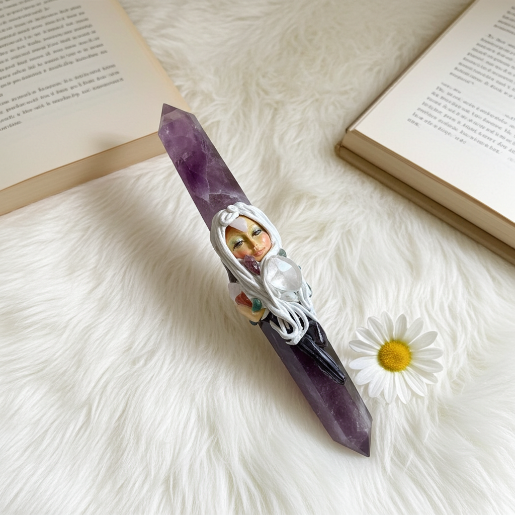 Gemstone Goddess Wand - Connie’s Crystals 