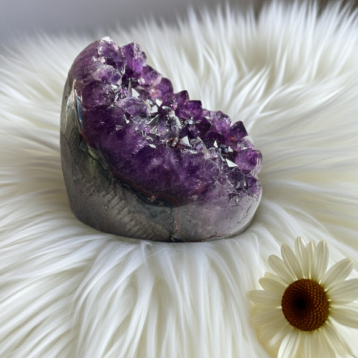 Amethyst Crystal Cave Egg – 530g