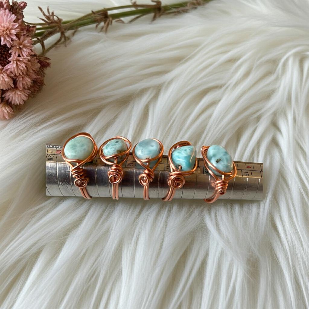 Larimar Handmade Rings – Calm • ☺️ Clarity • Connection