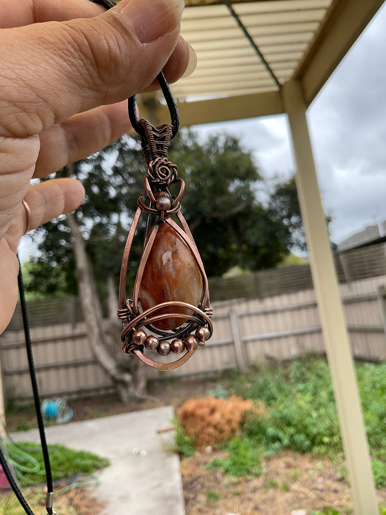 Wire Wrapped Agate - Connie’s Crystals 