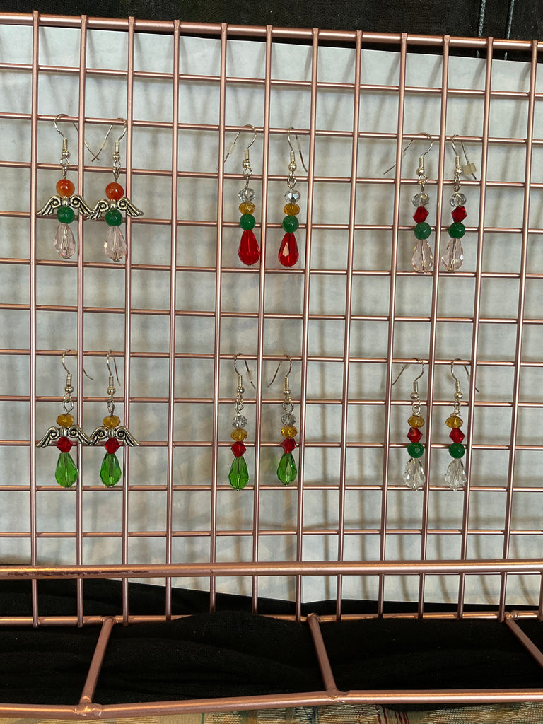 Gemstone and Crystal Christmas Earrings - Connie’s Crystals 