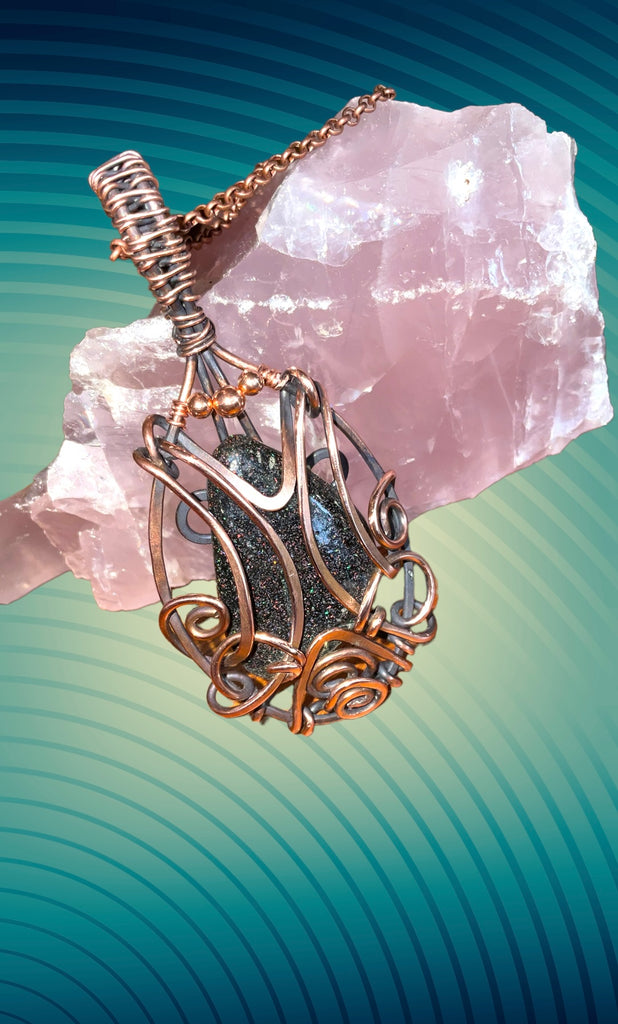 Fairy Opal Wire Wrapped Pendant - Connie’s Crystals 