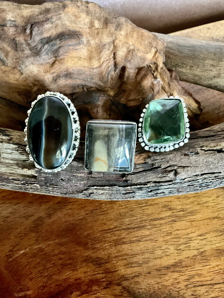Gemstone rings - Connie’s Crystals 