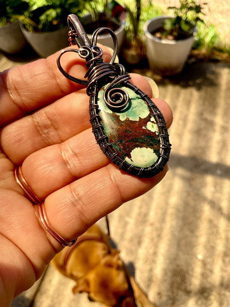 Magnesite Turquoise Pendant - Connie’s Crystals 
