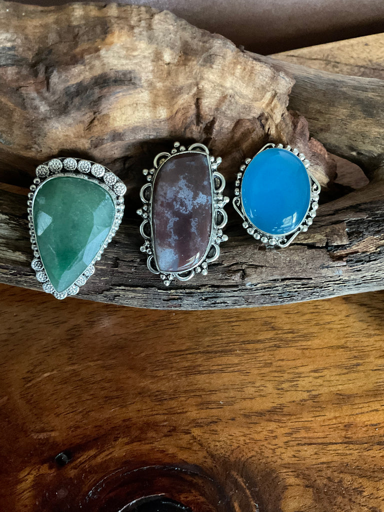 Gemstone rings - Connie’s Crystals 